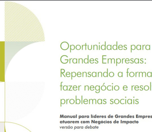 Manual orienta grandes empresas a atuar com negócios de impacto